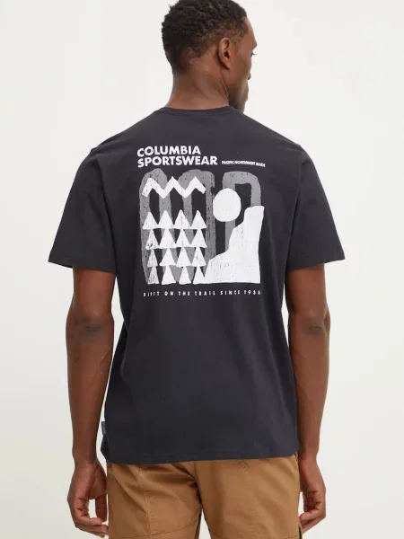 Kratka majica Columbia Explorers Canyon črna