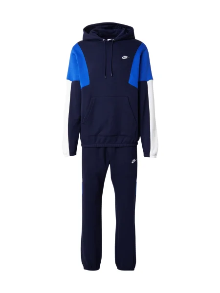 Nike Sportswear Trening CLUB FLEECE bleumarin / albastru neon alb