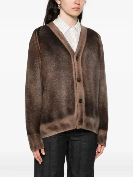Cardigan Avant Toi de mătase maro