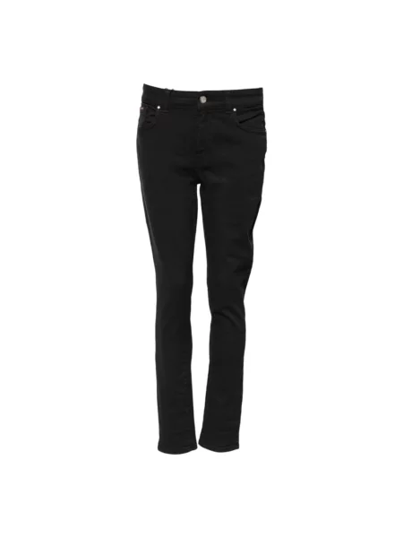 Skinny talia jeansy skinny Dolce And Gabbana czarne