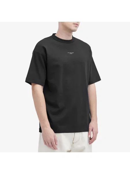 Drôle de Monsieur t-shirt Le T-Shirt Slogan Classique gładki czarny