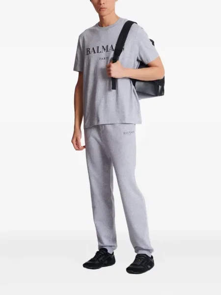 Pantaloni Balmain cu imagine gri