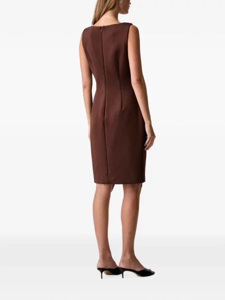 Rochie mini Dkny cu volane maro