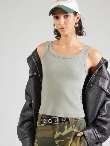 G-STAR Top pastelno zelena