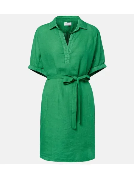 Ľanové šaty Velvet zelená