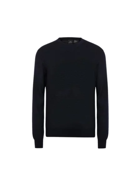 Sweter Armani Exchange wełniany niebieski