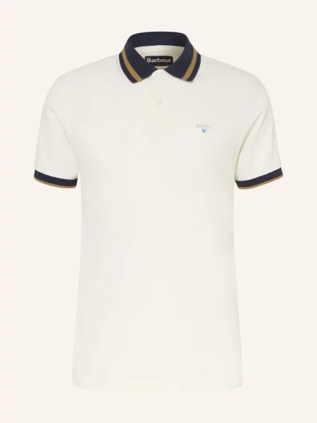 Barbour Piqué Polokošile Anthorn režná / koňaková / tmavě modrá