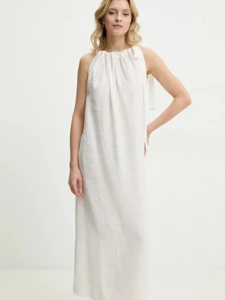 Answear Lab rochie maxi drept alb
