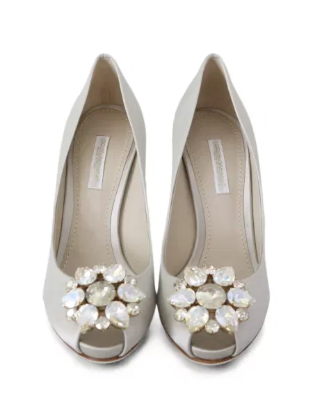 Pantofi cu toc Dolce & Gabbana alb