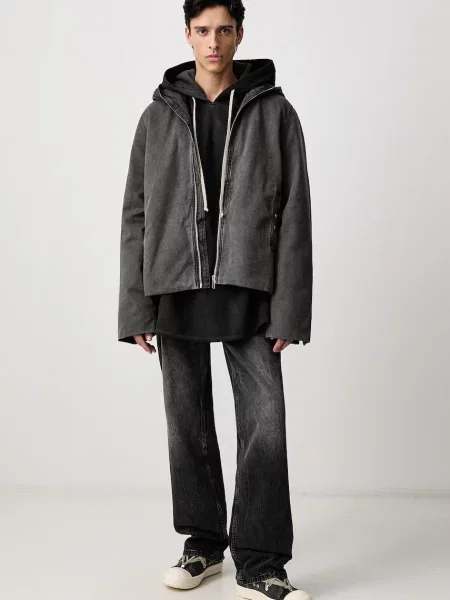 Μπουφάν Rick Owens DRKSHDW Gimp Zipfront Jacket Gravel M