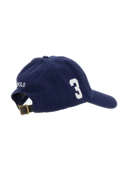 Czapka z daszkiem Ralph Lauren Classic Sport niebiesko-biała biała