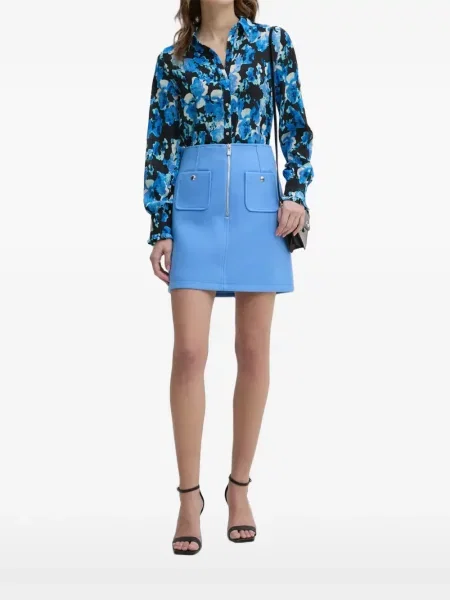 Cămașă Morgan cu model floral cu imagine albastru