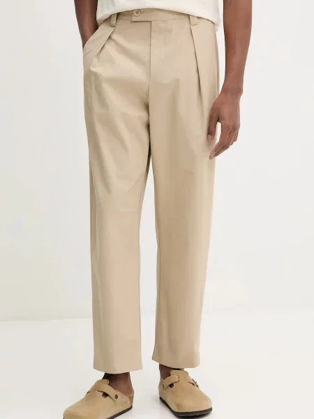 Панталон A.P.C. pantalon renato мъжки с кройка тип чино бежово