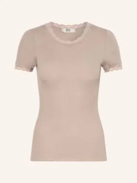 Rosemunde Koszulka Rmwbalta Z Koronką beige beżowa