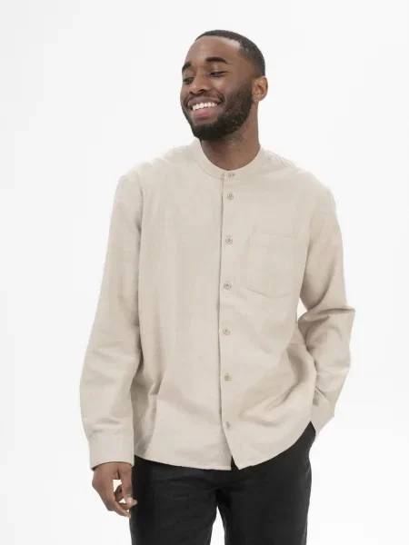 MELA Košulja Jhalak melange bež