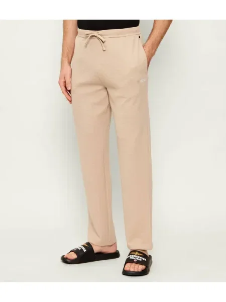 BOSS BLACK Pantaloni de pijama Waffle negru