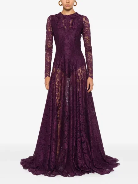 Rochie maxi Miau By Clara Rotescu de costum violet