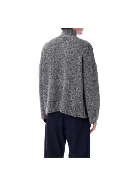 Sweter Jw Anderson skórzany szary