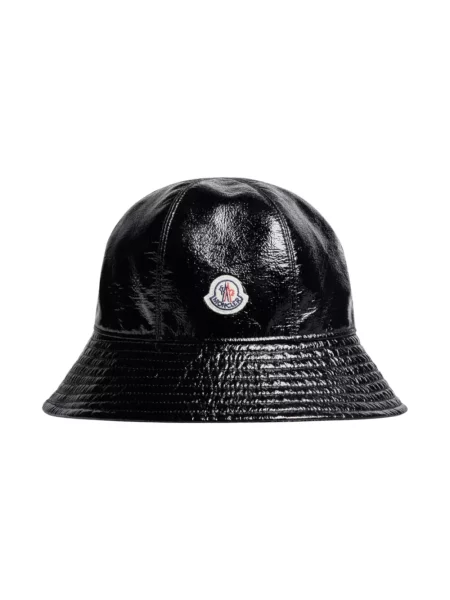 Czapka Moncler z logo czarna