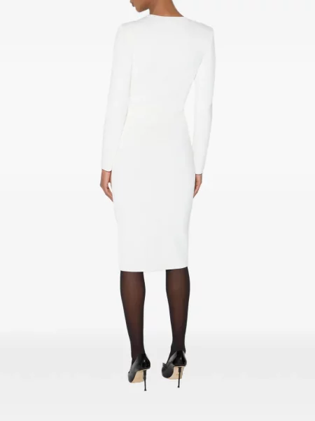 Cardigan Elisabetta Franchi tricotate alb