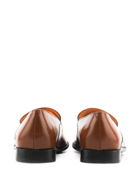 Bőr loafer Tod's autogrammal barna