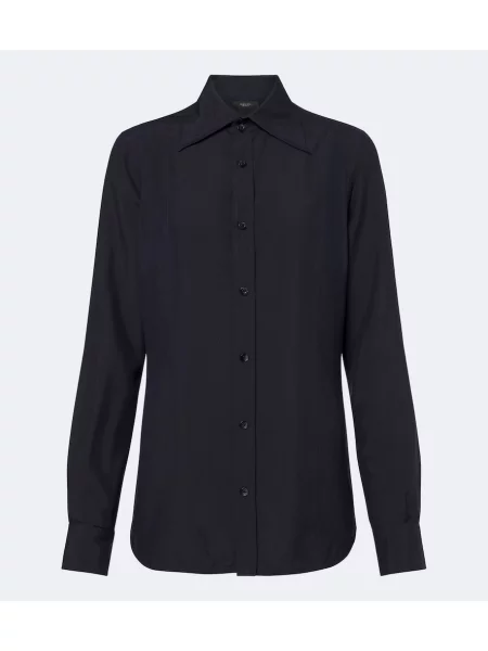 Cămașă Gucci de mătase albastru