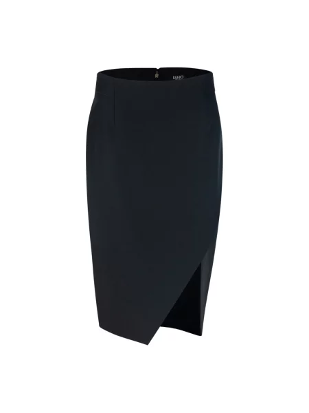 Spódnica midi Liu Jo do kolan z rozcieciem czarna