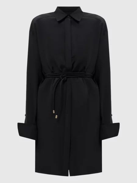 Сукня-сорочка EOLIE із шовку Max Mara Sportmax чорна