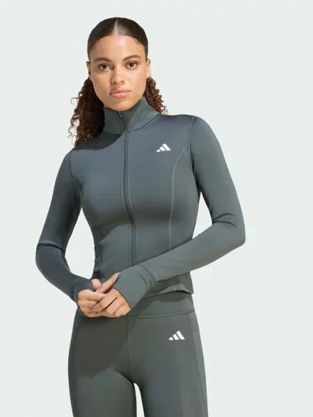 Спортивна кофта adidas перероблений сірий