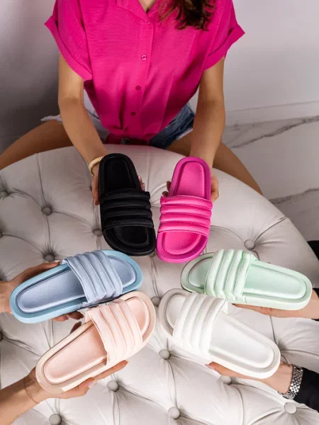 Șlapi Resti cu dungi negru