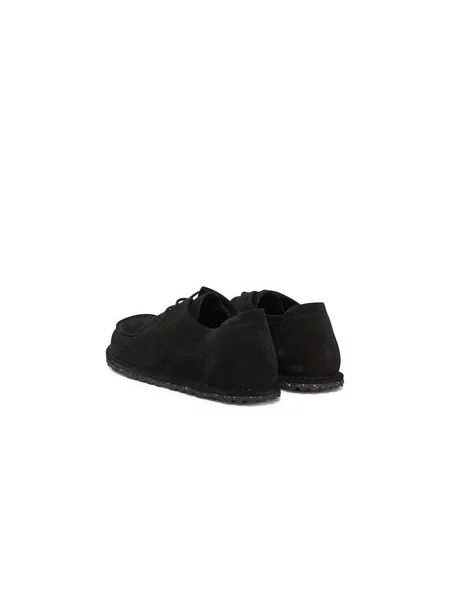 Nėriniuotos mokasinai Birkenstock su raišteliais juoda