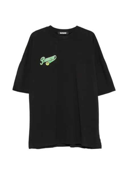 Scurt tricou Barrow cu imagine negru
