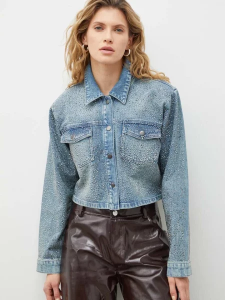 Джинсова куртка Gestuz перехідна oversize