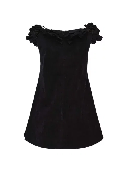Rochie mini Shushu/tong cu volane din dantelă albastru