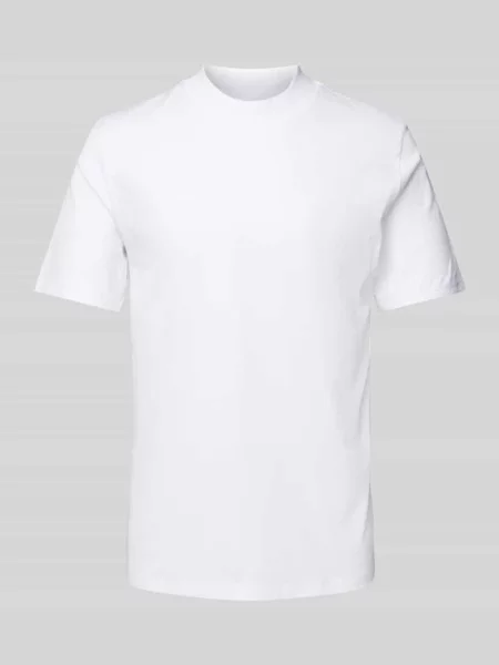 T-shirt o kroju slim fit z czystej bawełny model ‘DIMERSOM’ Hugo biała