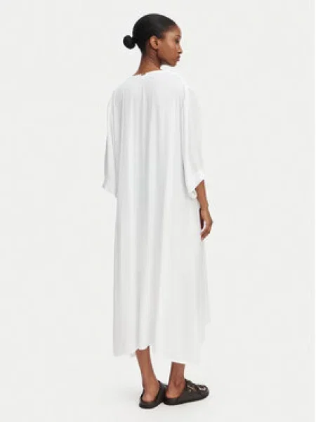 Selmark Obleka za na plažo V-Neck bela
