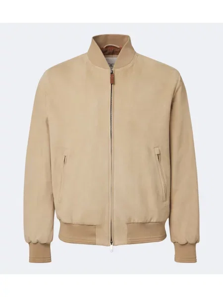 Kurtka bomber Tod's zamszowy beżowy