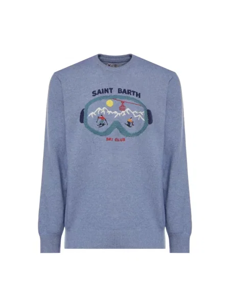 Sweter Mc2 Saint Barth niebieski