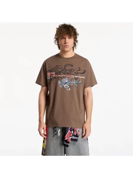 Tričko RIPNDIP Cyclone Tee Dusty Brown XL hnědé