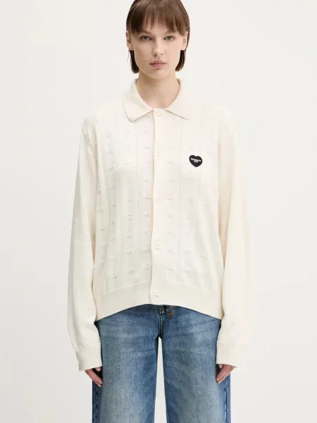 Carhartt WIP cardigan din Drewe Cardigan light bej