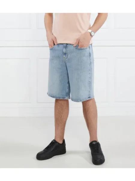 Calvin Klein Pantaloni scurți ICONIC | Relaxed fit albastru