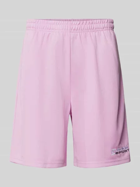 Szorty o kroju regular fit z wyhaftowanym logo Karl Kani