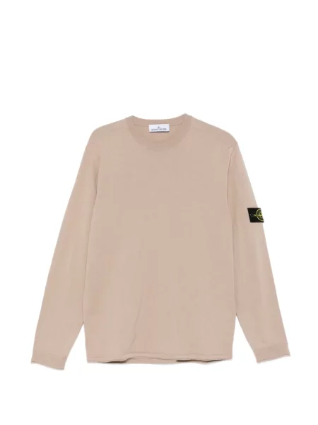 Pulover Stone Island cu decolteu rotund cu strasuri