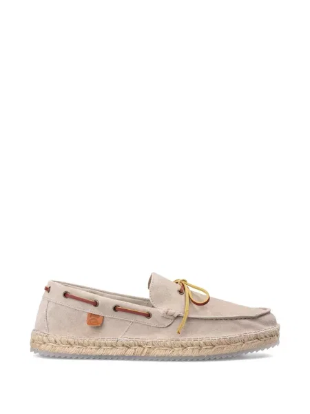 Espadrile Espadrilles cu șireturi din dantelă țesuți