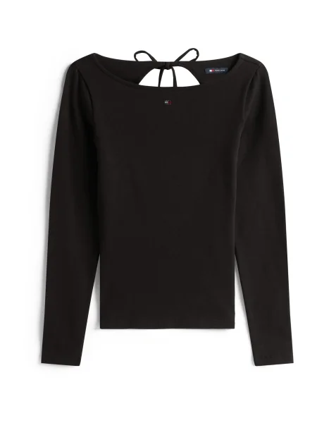 Bluză Tommy Jeans negru