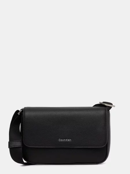 Calvin Klein Geantă Raised Small Flap Messenger negru