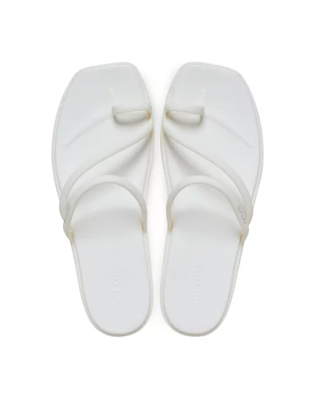 Japonki Crocs beżowe