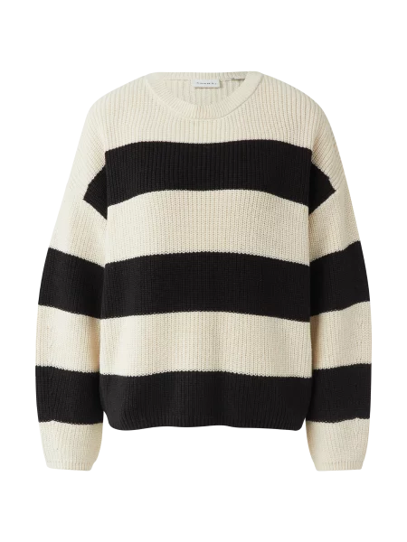 Sweter z dzianiny oversize czarny