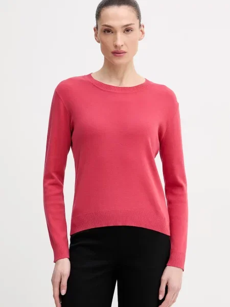 United Colors of Benetton pulover bombažen rdeča