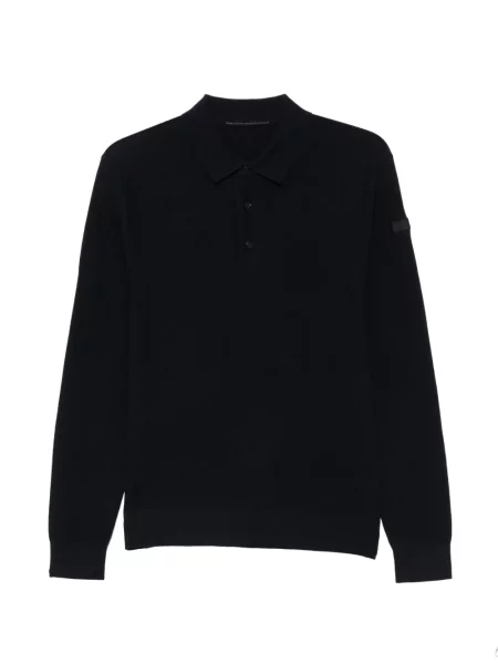 Gulerat lung tricou polo Rrd negru